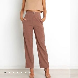 NWT Petal & Pup Springfield Corduroy Pants in Brown Size 2